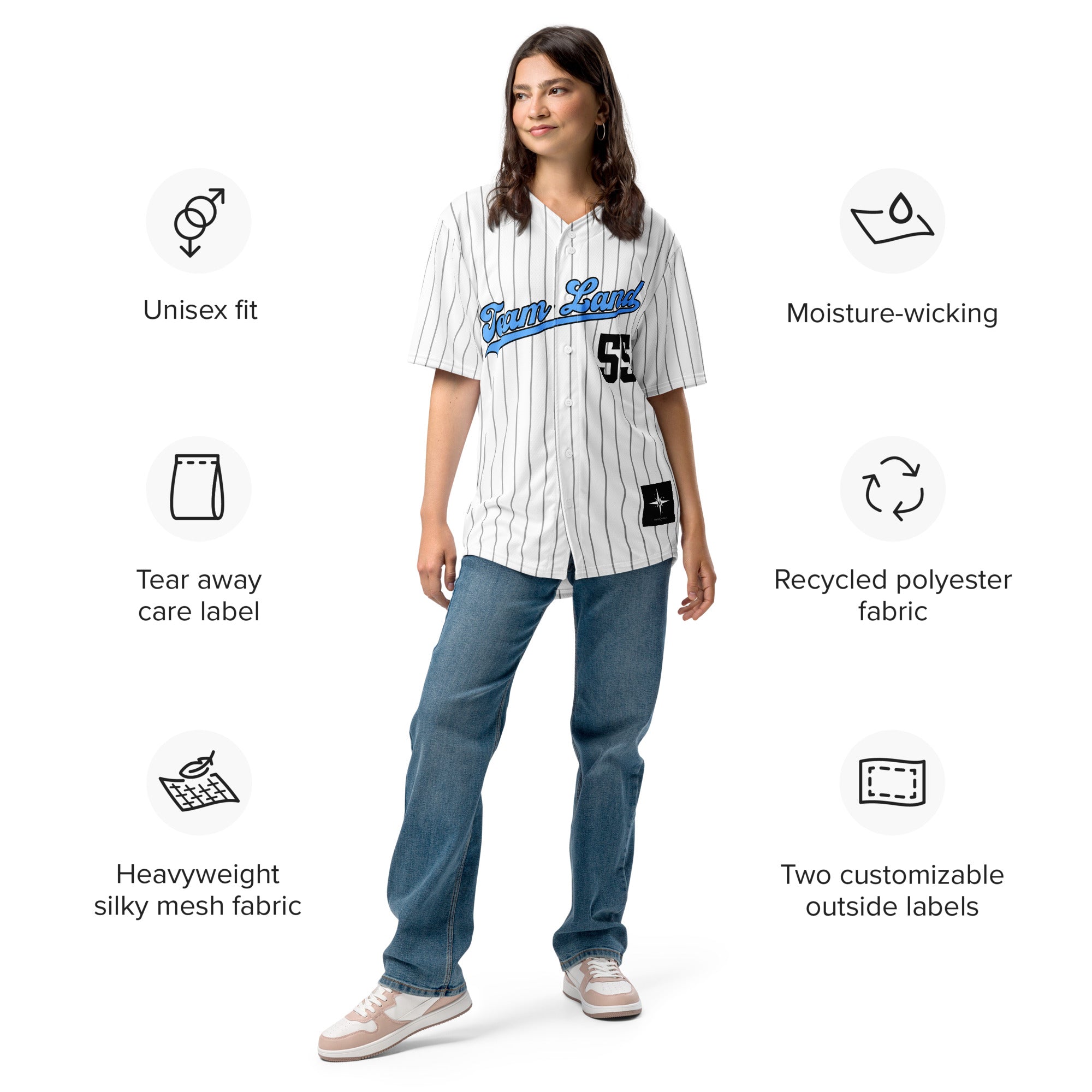 Team Land Baseball Jersey